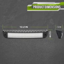 Leisure LED RV Curved Exterior Aluminum Porch Utility Light - 12v 2500 Lumen Curved Lighting Fixture. Replacement Lighting For RVs, Trailers, Campers, 5th Wheels -RV accessories leisure led rv curved exterior aluminum porch utility light 12v 2500 lumen curved lighting fixture replacement lighting for rvs trailers campers 5th wheels 14912.1660342088