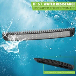 Leisure LED RV Curved Exterior Aluminum Porch Utility Light - 12v 3500 Lumen Curved Lighting Fixture. Replacement Lighting For RVs, Trailers, Campers, 5th Wheels -RV accessories leisure led rv curved exterior aluminum porch utility light 12v 3500 lumen curved lighting fixture replacement lighting for rvs trailers campers 5th wheels 27459.1660341980