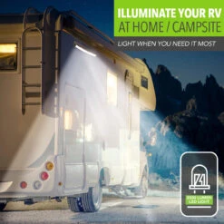 Leisure LED RV Curved Exterior Aluminum Porch Utility Light - 12v 3500 Lumen Curved Lighting Fixture. Replacement Lighting For RVs, Trailers, Campers, 5th Wheels -RV accessories leisure led rv curved exterior aluminum porch utility light 12v 3500 lumen curved lighting fixture replacement lighting for rvs trailers campers 5th wheels 30150.1660341955
