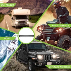 Leisure LED RV Curved Exterior Aluminum Porch Utility Light - 12v 3500 Lumen Curved Lighting Fixture. Replacement Lighting For RVs, Trailers, Campers, 5th Wheels -RV accessories leisure led rv curved exterior aluminum porch utility light 12v 3500 lumen curved lighting fixture replacement lighting for rvs trailers campers 5th wheels 89380.1660341946