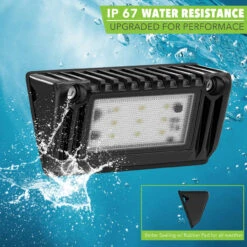 Leisure LED RV Exterior Porch Utility Light - 12v 720 Lumen 5" Lighting Fixture. Replacement Lighting For RVs, Trailers, Campers, 5th Wheels -RV accessories leisure led rv exterior porch utility light 12v 720 lumen 5 lighting fixture replacement lighting for rvs trailers campers 5th wheels 62993.1660341967
