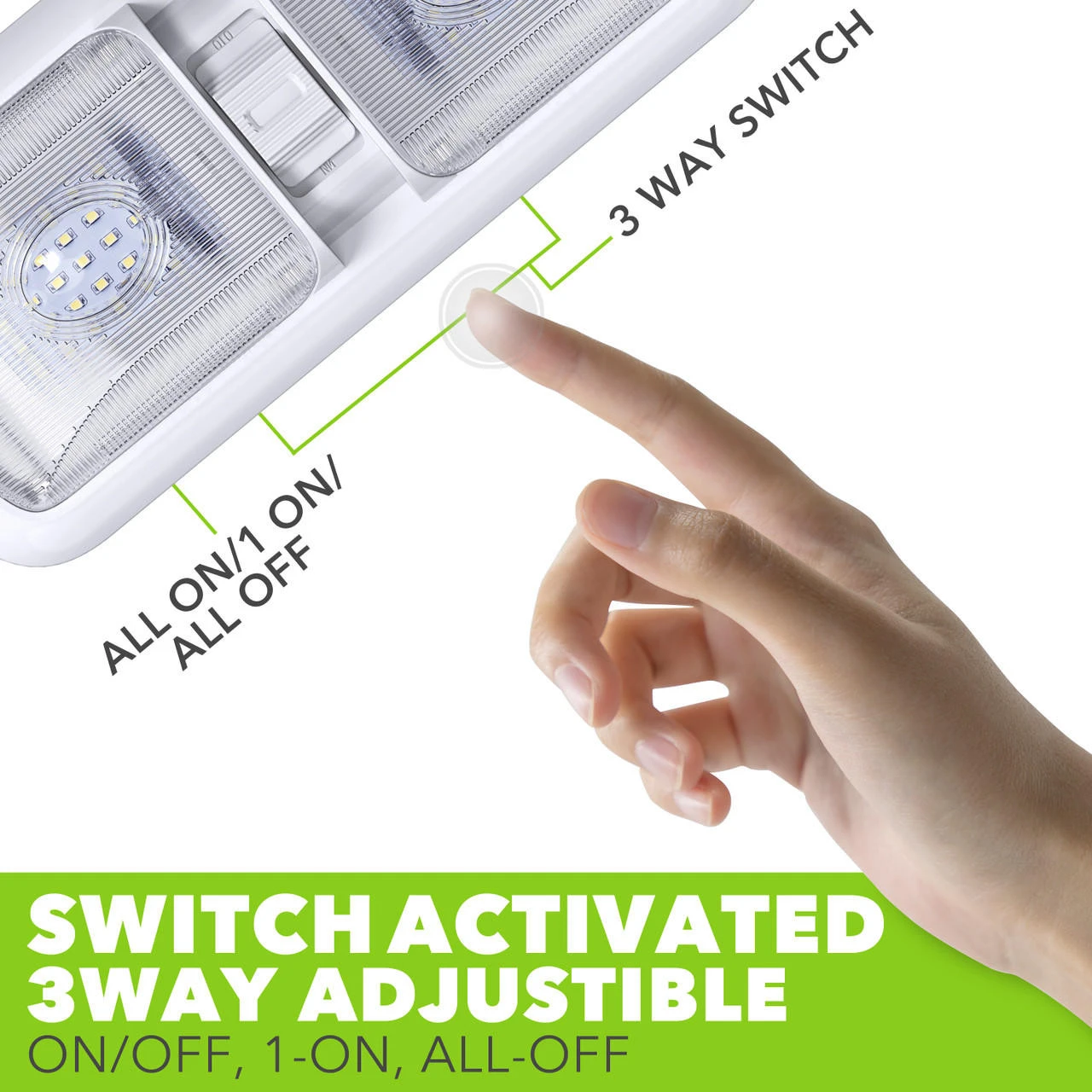 Leisure LED RV LED Ceiling Double Dome Light Fixture with ON/OFF Switch Interior Lighting for Car/RV/Trailer/Camper/Boat DC 12V 750LM Natural White 4000-4500K Leisure LED RV LED Ceiling Double Dome Light Fixture With ON/OFF Switch Interior Lighting For Car/RV/Trailer/Camper/Boat DC 12V 750LM Natural White 4000-4500K -RV accessories leisure led rv led ceiling double dome light fixture with onoff switch interior lighting for carrvtrailercamperboat dc 12v 750lm natural white 4000 4500k 56582.1687328575