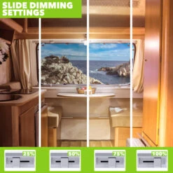 Leisure LED RV LED Ceiling Light 11" X 5" Fixture 700 Lumen With Slide Dimmer Switch Interior Lighting For Car/RV/Trailer/Camper/Boat DC 12V 3000-6000K -RV accessories leisure led rv led ceiling light 11 x 5 fixture 700 lumen with slide dimmer switch interior lighting for carrvtrailercamperboat dc 12v 3000 6000k 14266.1686982681