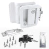 Leisure Locks RV Travel Trailer Entry Door Lock Paddle Deadbolt White